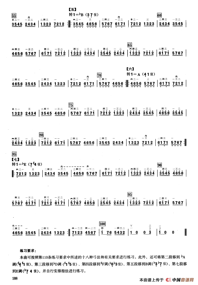 二、音型模进练习（二胡音阶练习）(1)_原文件名：000108.png