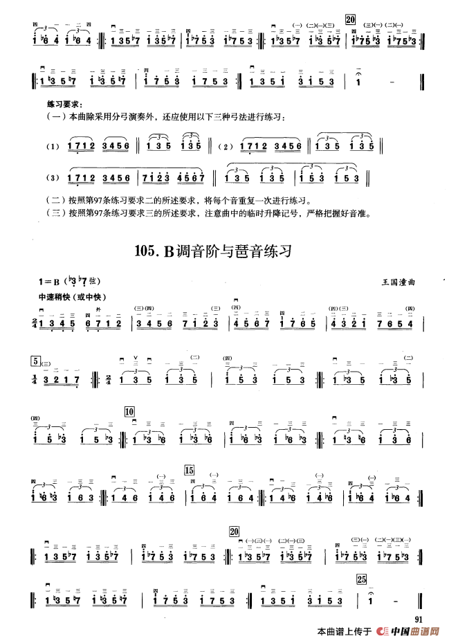 一、七声音阶与琶音练习（二胡音阶练习）(1)_原文件名：000091.png