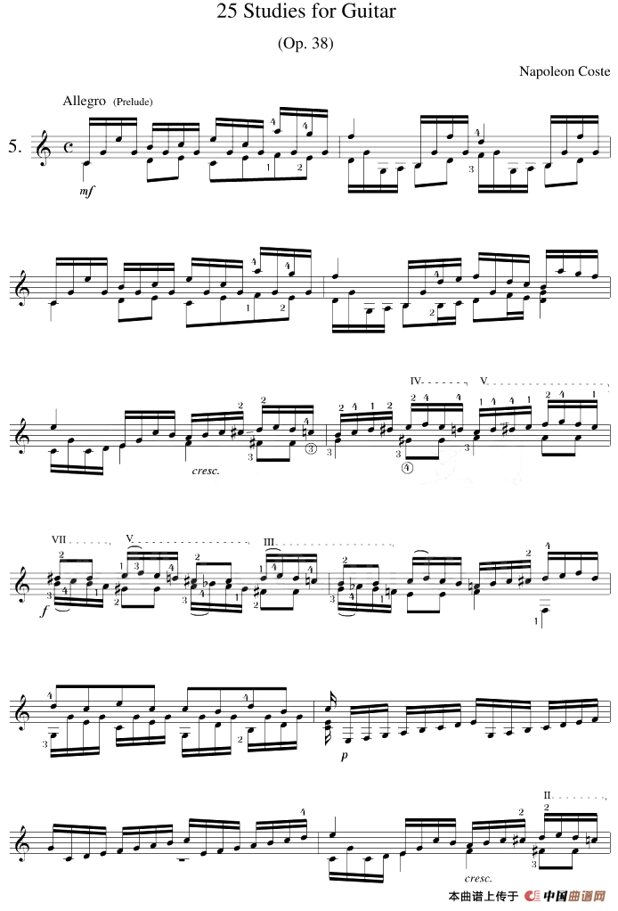 Napoleon Coste《25 Studies,Op.38》（STUDY 5）(1)_原文件名：Napoleon Coste《25 Studies,Op.38》（STUDY 5）.png