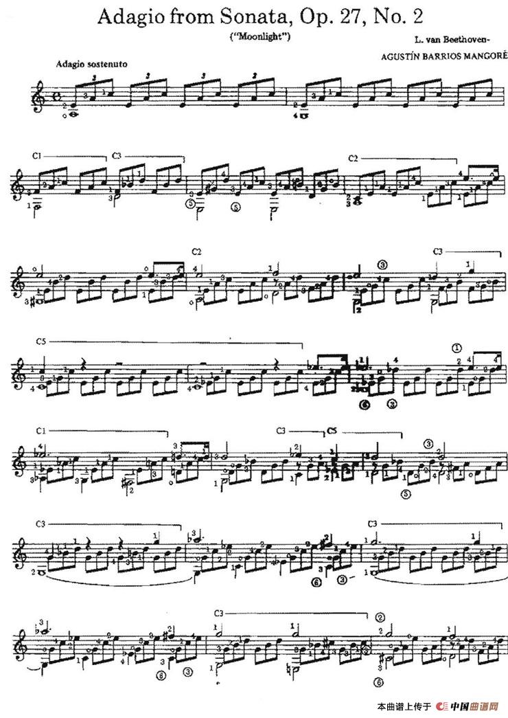 Adagio from SonataOp.27No.2（古典吉他）(1)_原文件名：051.jpg