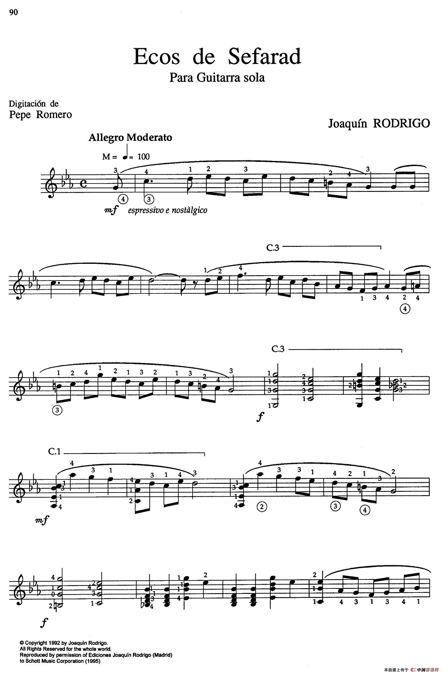 Joaquin Rodrigo Music for Guitar（罗德里戈吉他音乐P90-94（古典吉他）(1)_原文件名：090.jpg