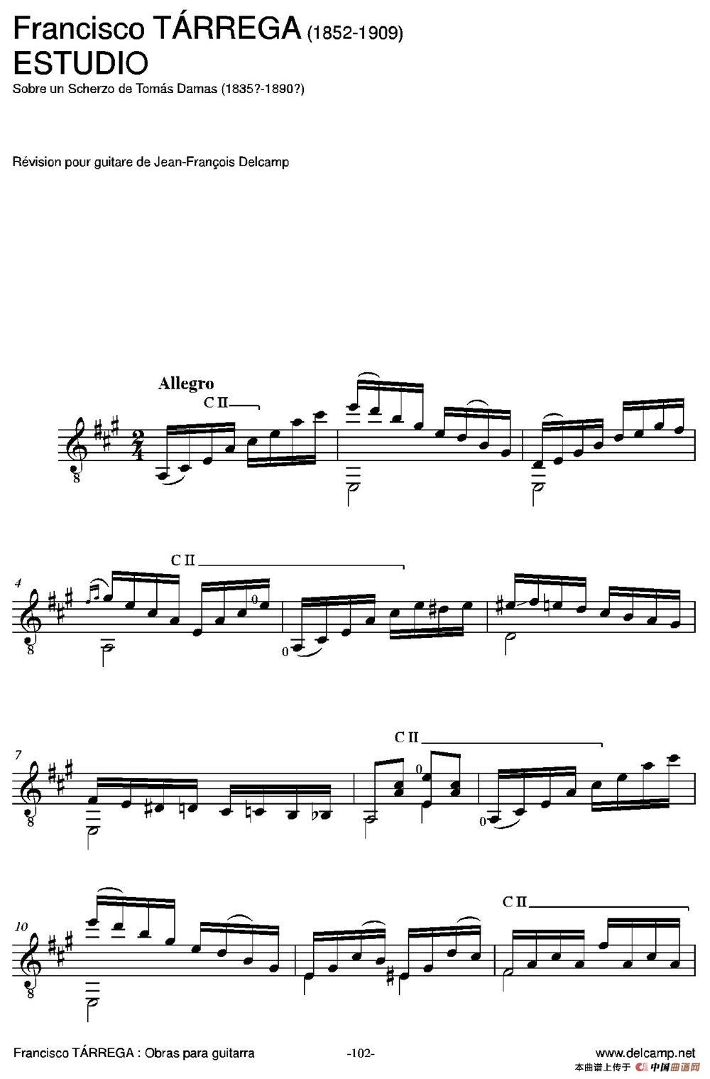 ESTUDIO(Sobre un Scherzo de Tomas Damas)（古典吉他）(1)_原文件名：104=.jpg