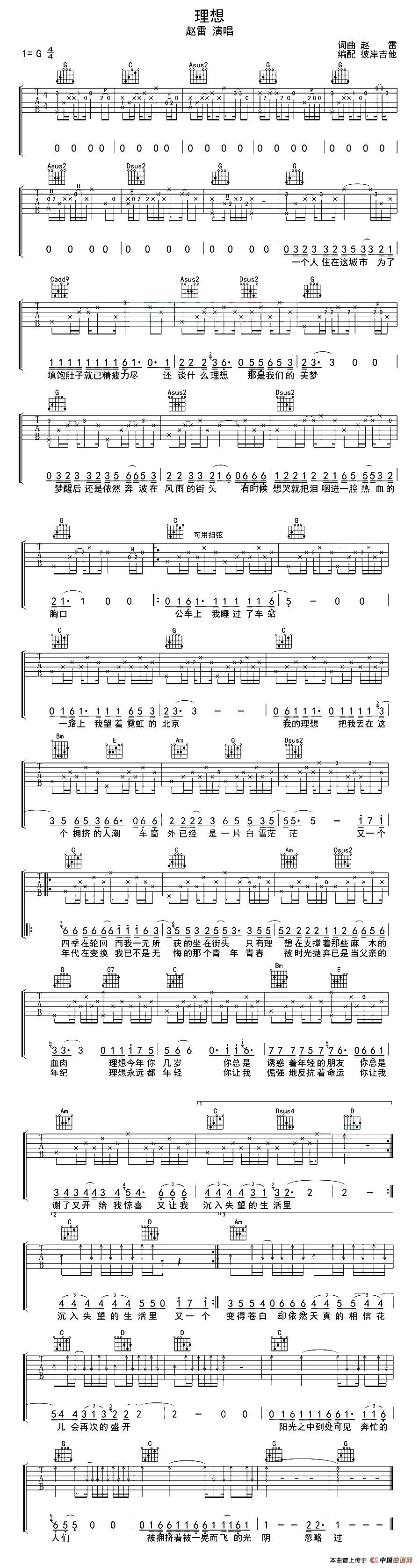 理想（赵雷词曲、彼岸编配版）(1)_原文件名：1.jpg