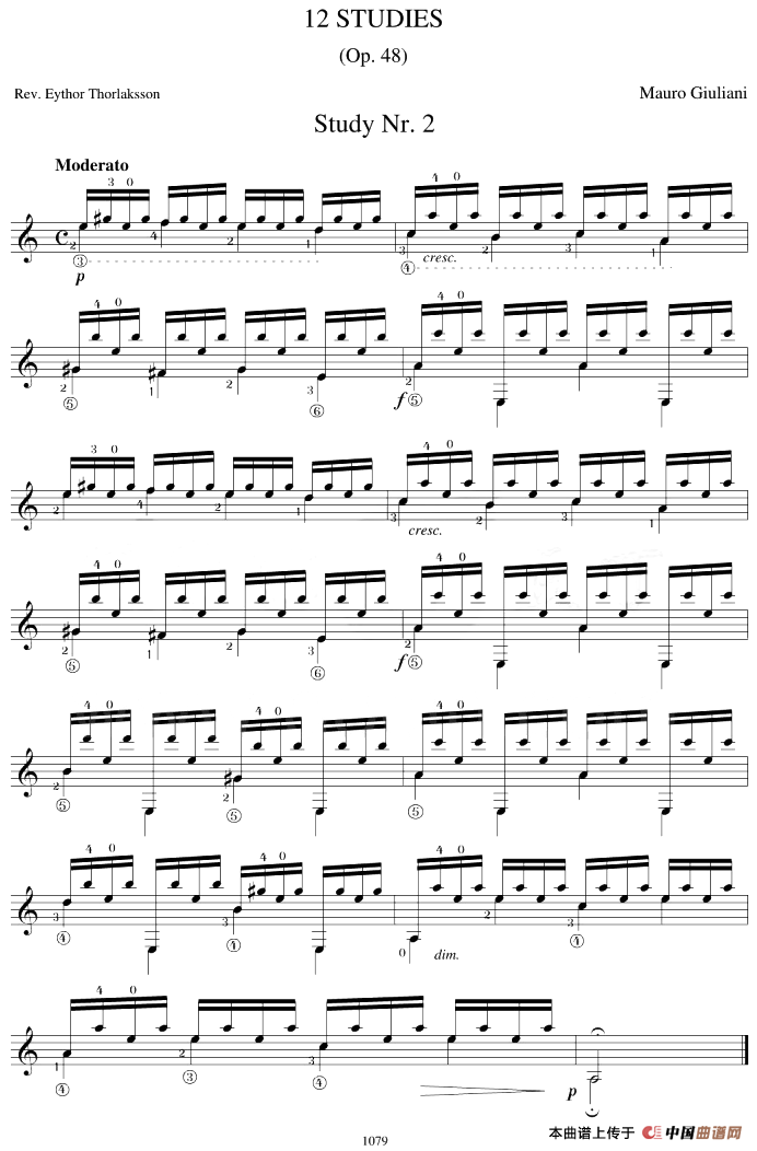 Mauro Giuliani《12 Studies,Op.48》（STUDY 2）(1)_原文件名：Mauro Giuliani《12 Studies,Op.48》（STUDY 2）.png