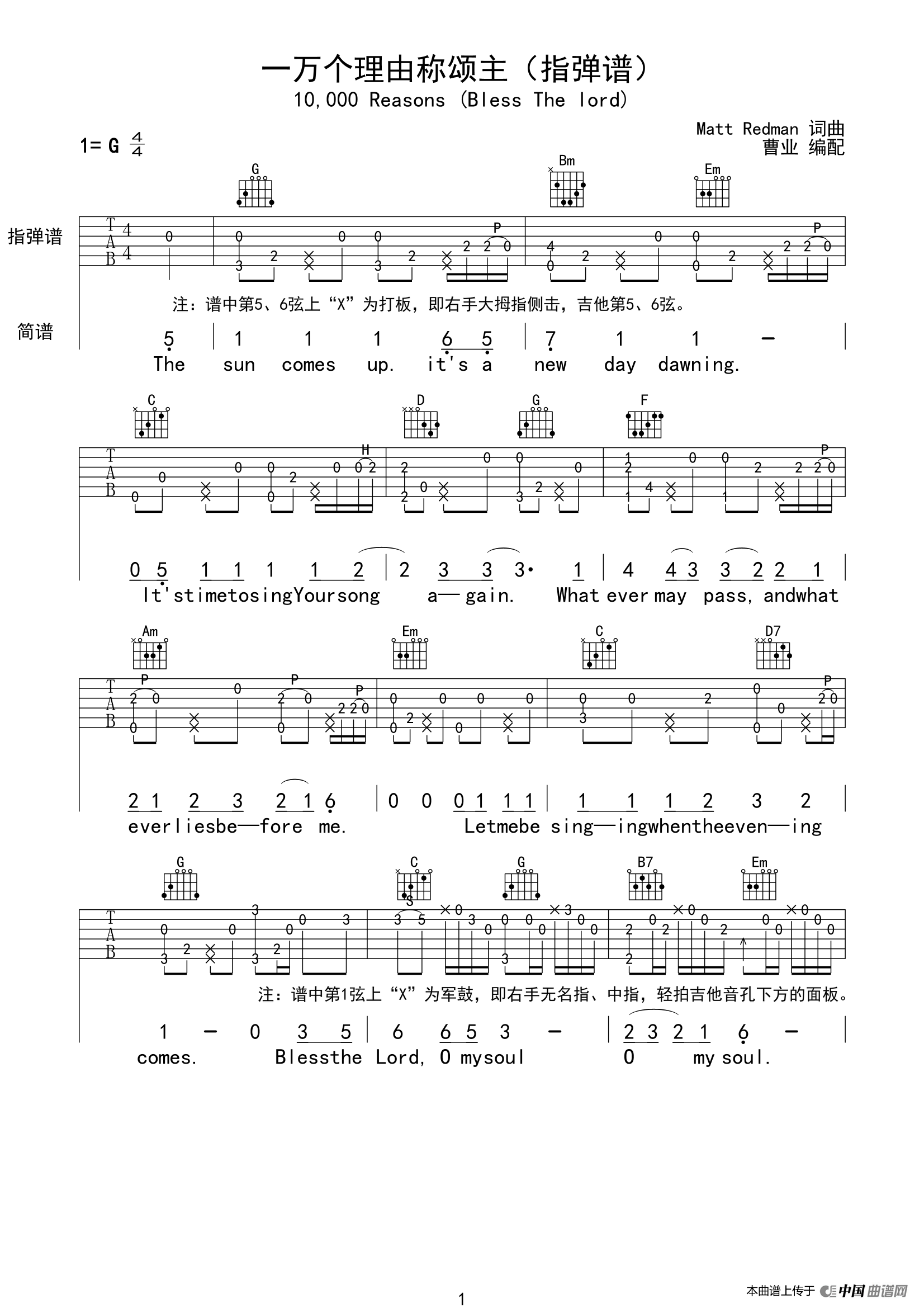 一万个理由称颂主（指弹谱）(1)_原文件名：一万个理由称颂主（指弹谱）01.gif